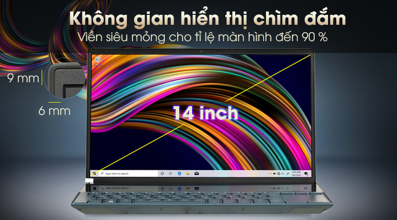 Laptop Asus ZenBook Duo UX481F màn hình góc rộng